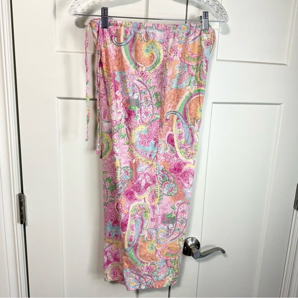 Lauren Ralph Lauren Black Label Pink floral Paisley Pajama Set size small set - Picture 7 of 13